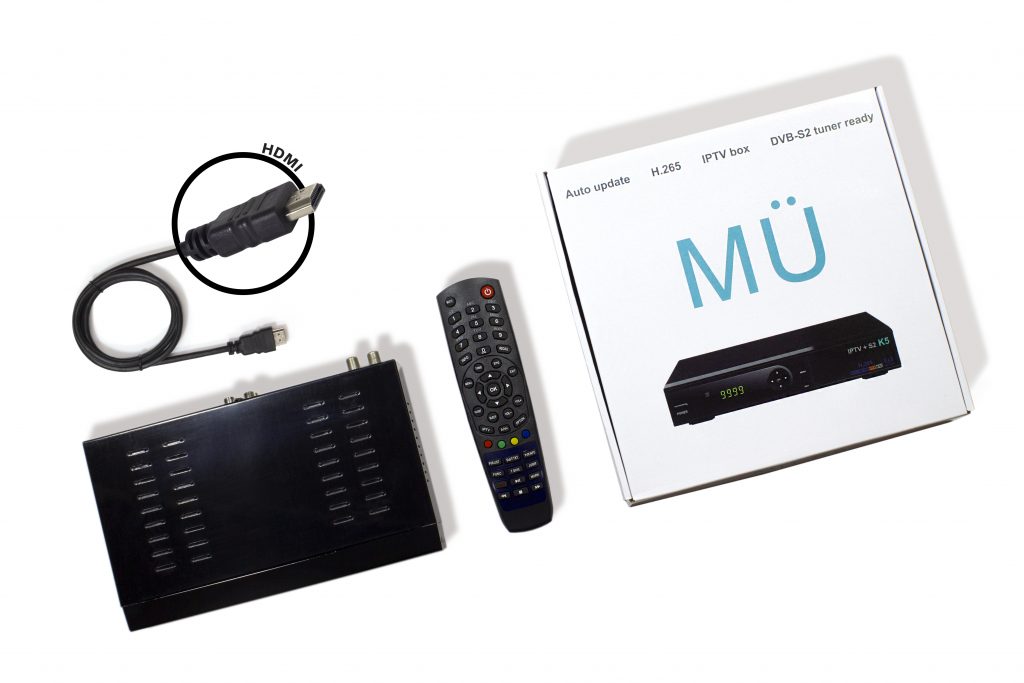 MÜK5 device with box and remote